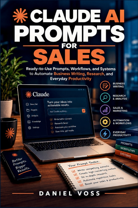 Kniha Claude AI Prompts for Sales Daniel Voss