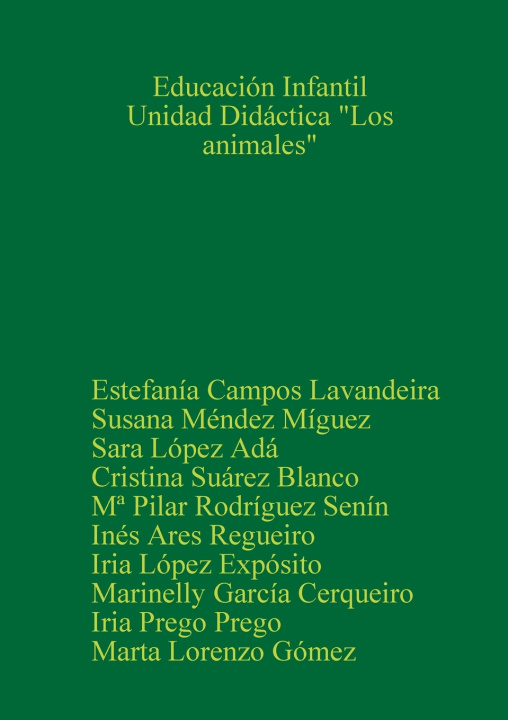 Buch Educación Infantil Estefanía Campos Lavandeira