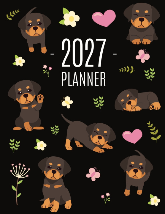 Boek Rottweiler Planner 2027 PimPom Pretty Press