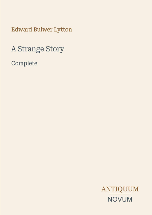 Könyv A Strange Story 