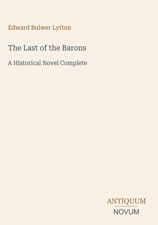 Книга The Last of the Barons 