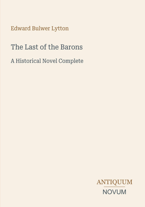 Knjiga The Last of the Barons 