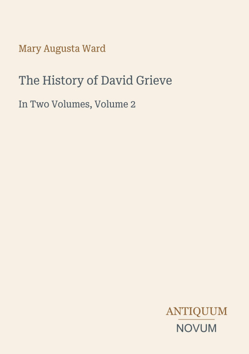 Knjiga The History of David Grieve 