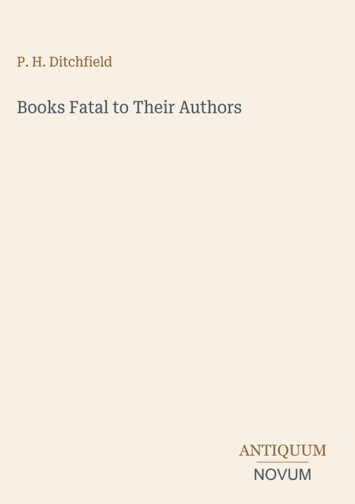 Livro Books Fatal to Their Authors 