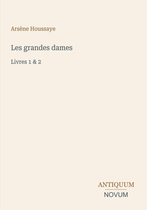Kniha Les grandes dames 