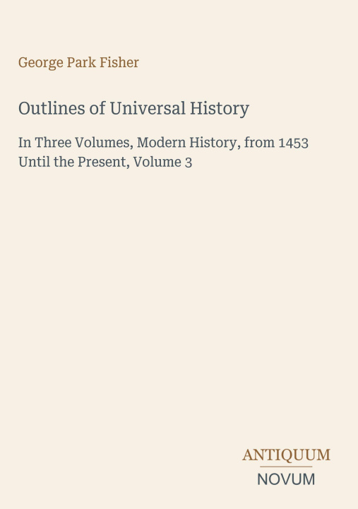 Livro Outlines of Universal History 