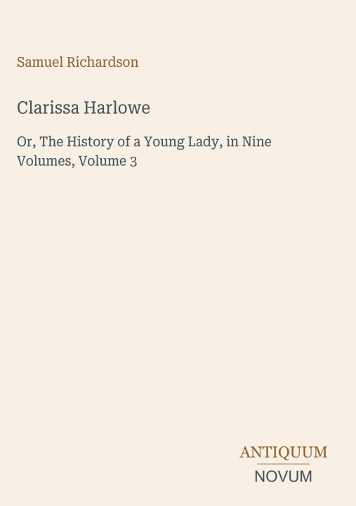 Livro Clarissa Harlowe 