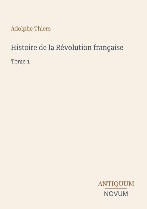 Livro Histoire de la Révolution française 