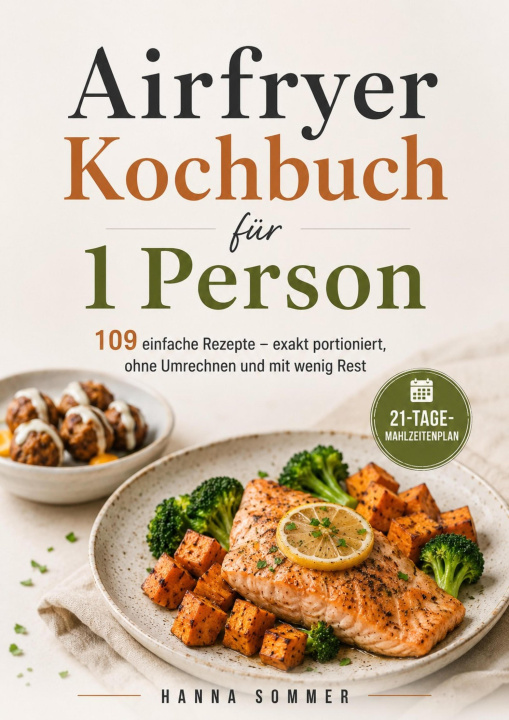 E-book Airfryer Kochbuch fur 1 Person Hanna Sommer
