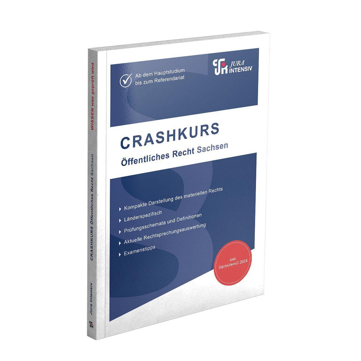 Knjiga CRASHKURS Öffentliches Recht - Sachsen 
