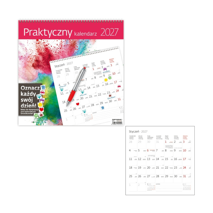 Книга Kalendarz 2027 Praktyczny 30x30 