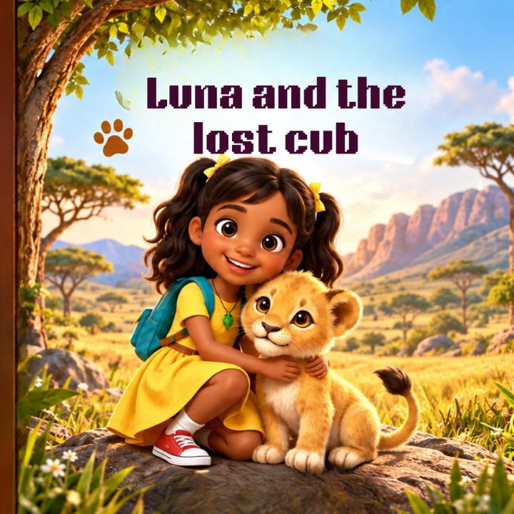 Knjiga Luna and the lost lion cub Monika Majhi