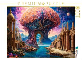 Játék CALVENDO Puzzle Das Portal der Pilze: Die Evolution beschreitet neue, fantastische Wege. | 1000 Teile Lege-Größe 64 × 48 cm Foto-Puzzle für glückliche Calvendo