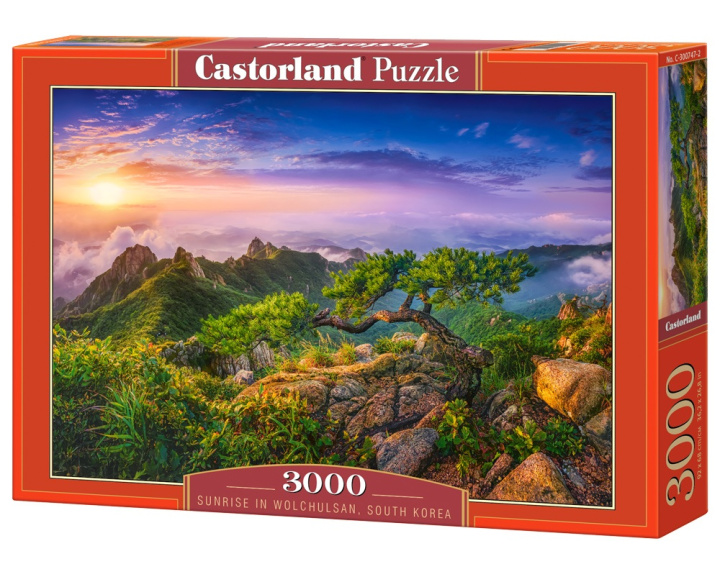 Carte Puzzle 3000 elementów. Wschód słońca w Wolchulsan. Korea Południowa 