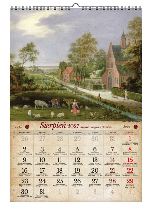 Boek Kalendarz ścienny 2027 A3 VD. Wielcy mistrzowie impresjonalizmu 