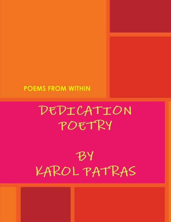 Książka Dedication Poetry Karol Patras