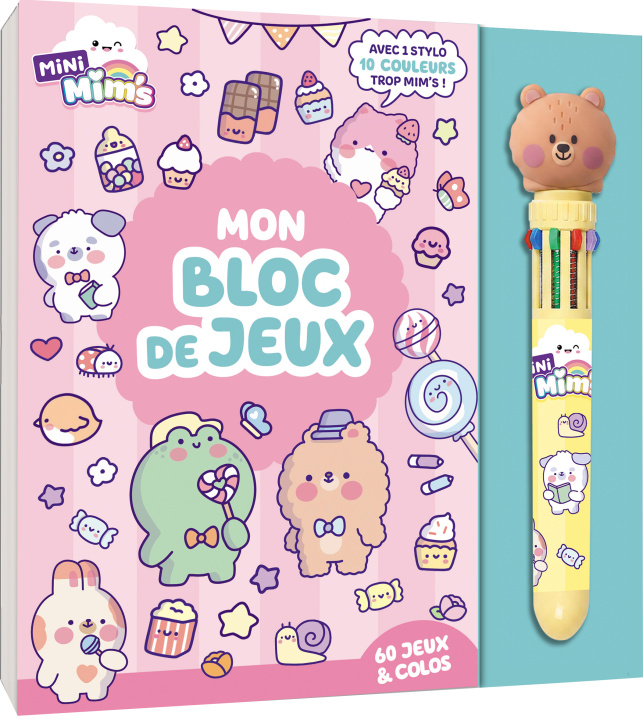 Libro Mon bloc de jeux (avec stylo 10 couleurs) 