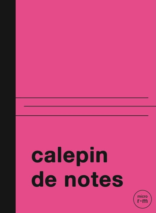 Könyv Calepin de notes - rose 