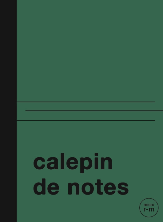Livro Calepin de notes - vert 