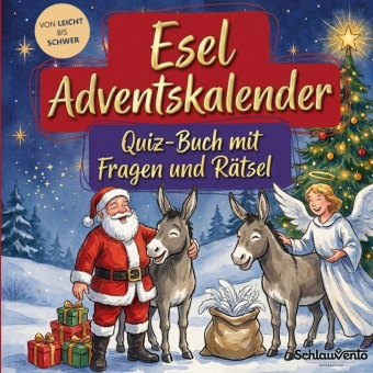 Buch Esel-Adventskalender: Quiz-Buch mit Fragen und Rätsel Schlauvento Interactive
