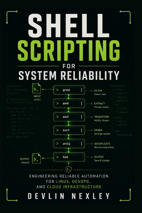 Könyv Shell Scripting for System Reliability Devlin Nexley