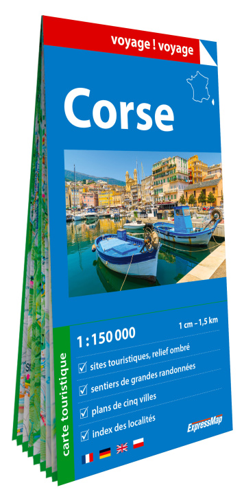 Libro Corse 1/150.000 (carte grand format en papier) 