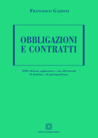 Boek Obbligazioni e contratti Francesco Gazzoni