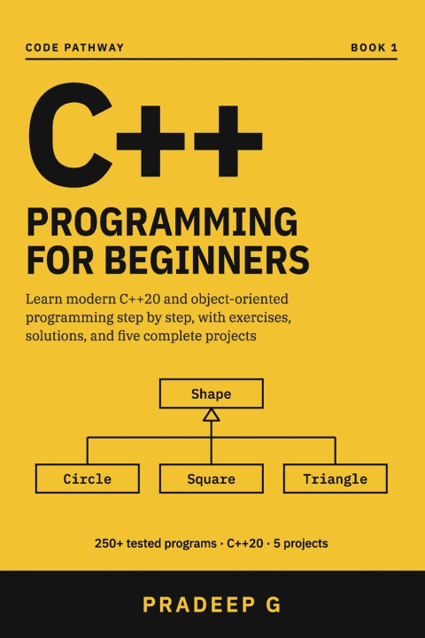 Könyv C++ Programming for Beginners Pradeep G