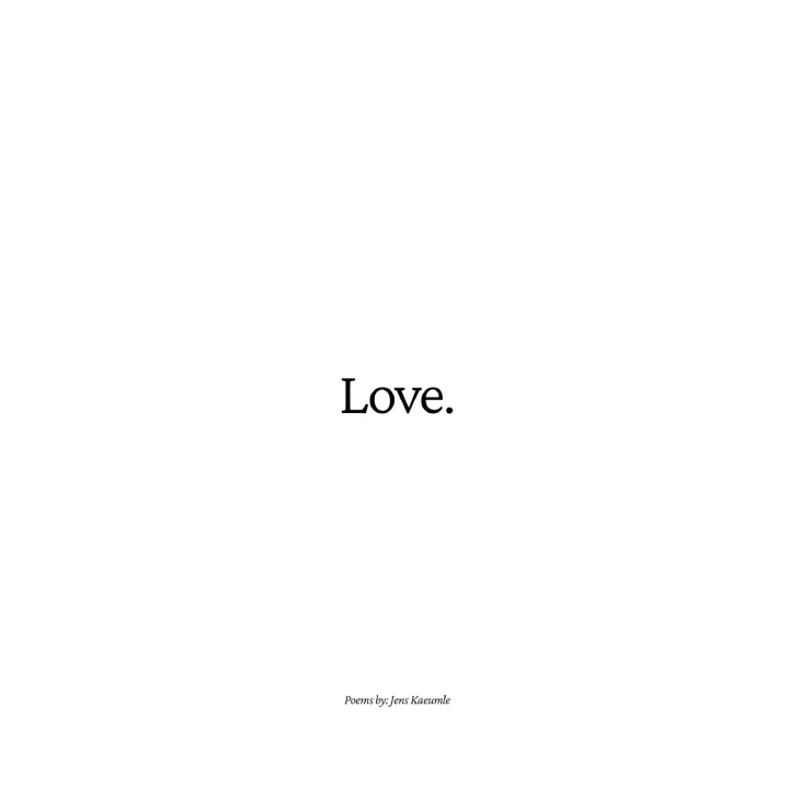 Βιβλίο Love. Jens Kaeumle