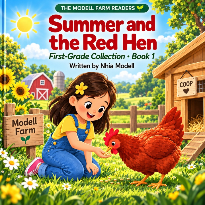 Livro Summer and the Red Hen Nhia Modell