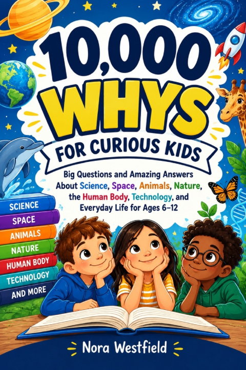 Livro 10,000 Whys for Curious Kids Elias Rowan