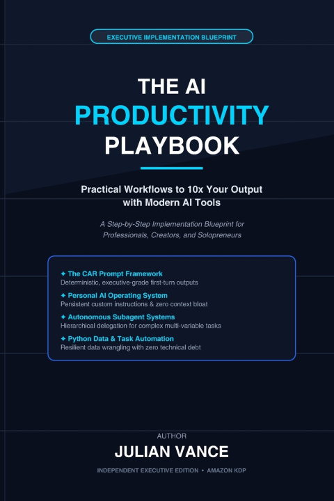 Książka The AI Productivity Playbook Julian Vance