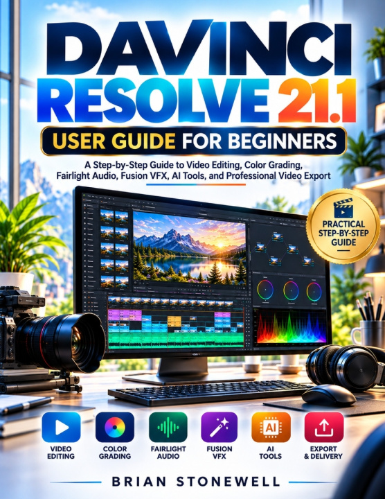 Book DAVINCI RESOLVE 21.1 USER GUIDE FOR BEGINNERS Brian Stonewell
