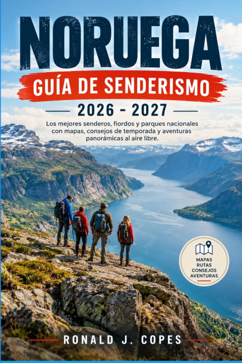 Carte NORUEGA GUÍA DE SENDERISMO 2026 - 2027 Ronald J. Copes