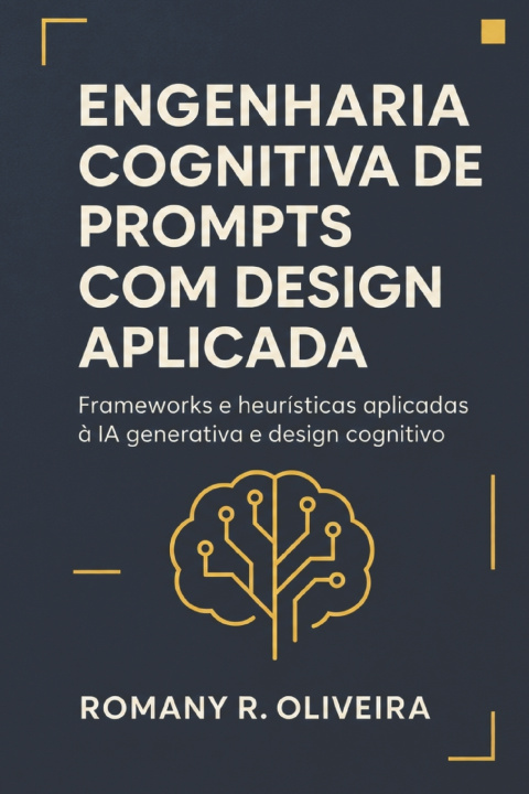 Knjiga Engenharia Cognitiva de Prompts com Design Aplicada Romany Oliveira