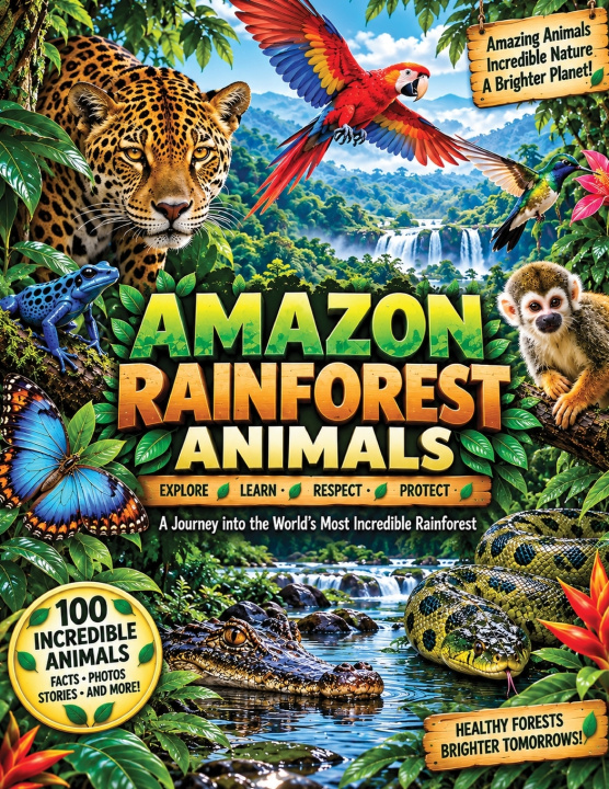 Książka Amazon Rainforest Animals sriram vasabathula