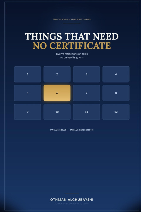 Livro Things That Need No Certificate OTHMAN ALGHUBAYSHI