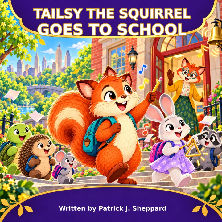 Книга Tailsy The Squirrel Goes To School Patrick Sheppard
