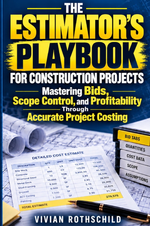 Kniha THE ESTIMATOR'S PLAYBOOK FOR CONSTRUCTION PROJECTS VIVIAN ROTHSCHILD