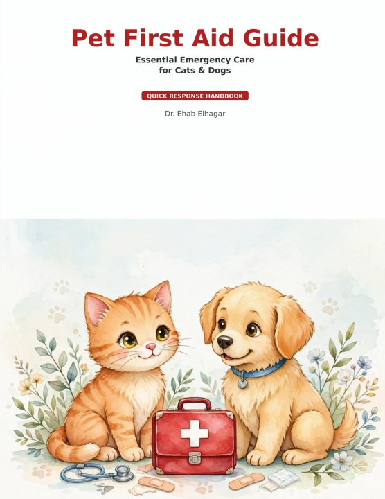 Livro Pet first aid guide EHAB ELHAGAR