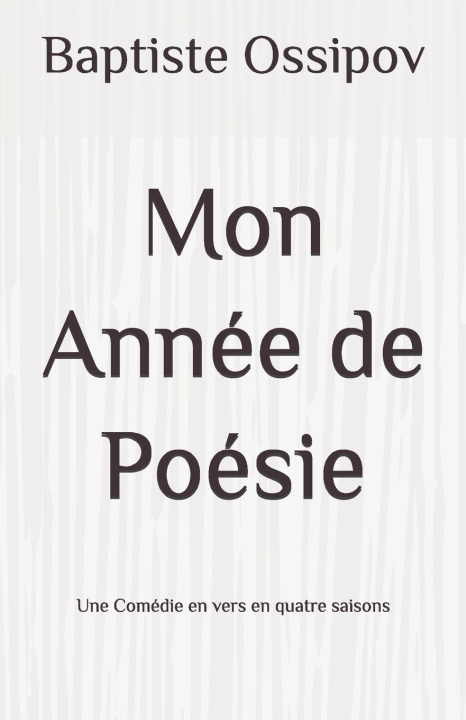 Kniha Mon Année de Poésie Baptiste Ossipov