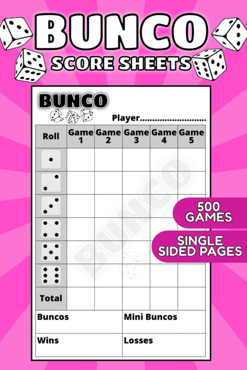 Könyv Bunco Scoring Sheets Pep Press