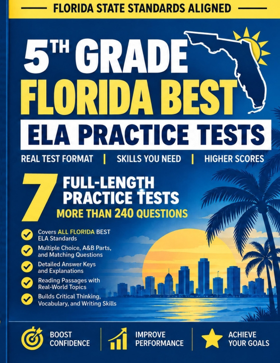 Book Florida B.E.S.T. ELA Practice Tests Grade 5 Academic Press