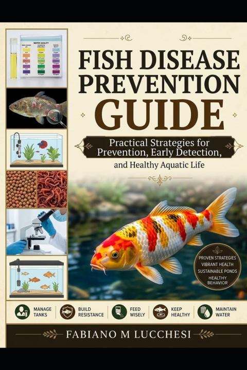 Boek FISH DISEASE PREVENTION GUIDE FABIANO M LUCCHESI