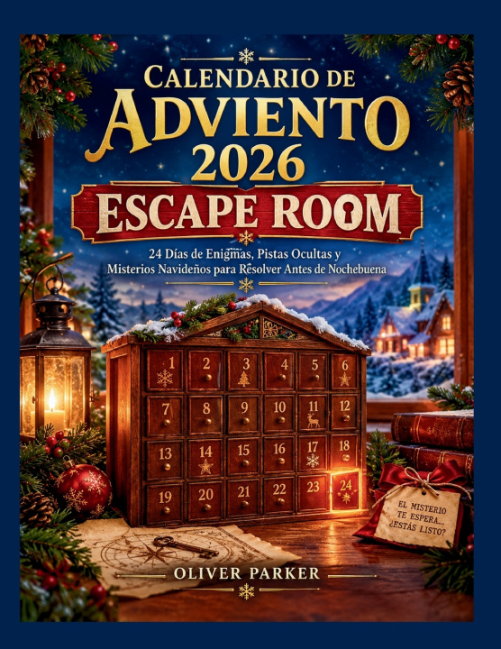 Livro CALENDARIO DE ADVIENTO 2026 ESCAPE ROOM Oliver Parker