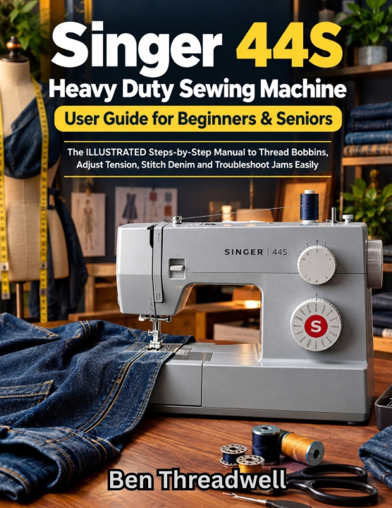 Livro Singer 44S Heavy Duty Sewing Machine User Guide for Beginners & Seniors Ben Threadwell