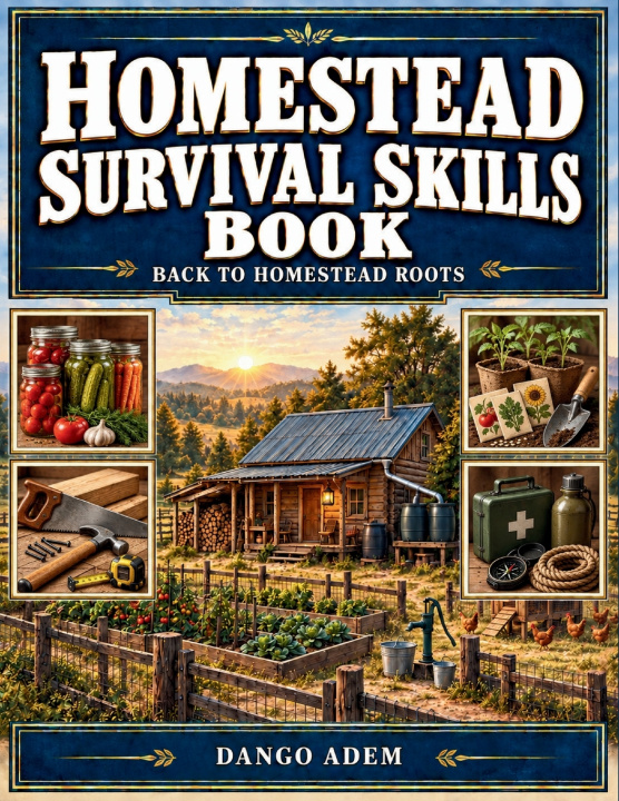 Livro THE HOMESTEAD SURVIVAL SKILLS BOOK Dango Adem