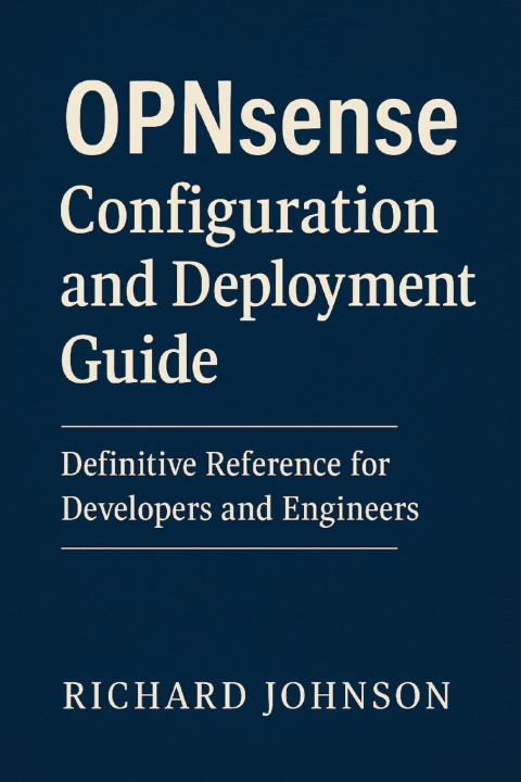 Kniha OPNsense Configuration and Deployment Guide Richard Johnson