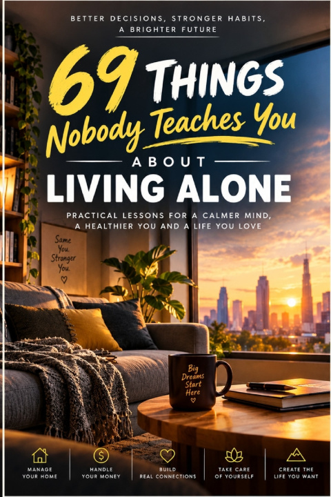 Книга 69 Things Nobody Teaches You About Living Alone TheParchmentCo
