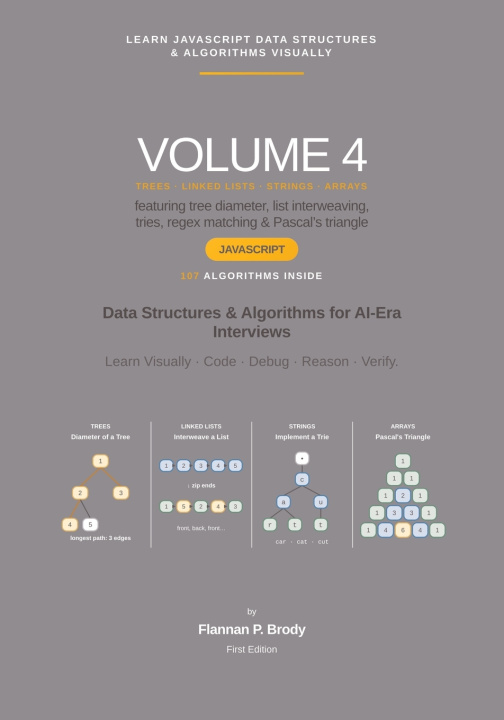 Kniha Learn JavaScript Data Structures & Algorithms Visually - Volume 4 Flannan P. Brody